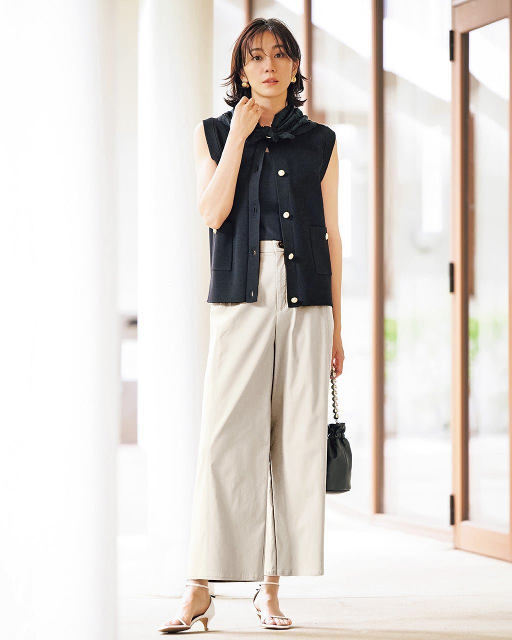 【ドゥクラッセ/DoCLASSE】のドライタッチ・サイドシームバレルパンツ インテリア・キッズ・メンズ・レディースファッション・服の通販 founy(ファニー) 　ファッション　Fashion　レディースファッション　Fashion for Women　パンツ　Pants & Trousers　ギャザー　Gathered, Ruffled　ストライプ　Stripe, Striped Pattern　ストレッチ　Stretch, Stretchy Fabric　ストーン　Stone, Gem-Like　トレンド　Trend, Trending Now　定番　Standard, Basic Item　フォルム　Silhouette, Form　フラップ　Flap, Flap Pocket　プリント　Print, Printed Pattern　ループ　Loop, Loop Knit　夏　Summer　エレガント 上品　Elegant　ストーン|ID: prp329100004920368 ipo3291000000036914005