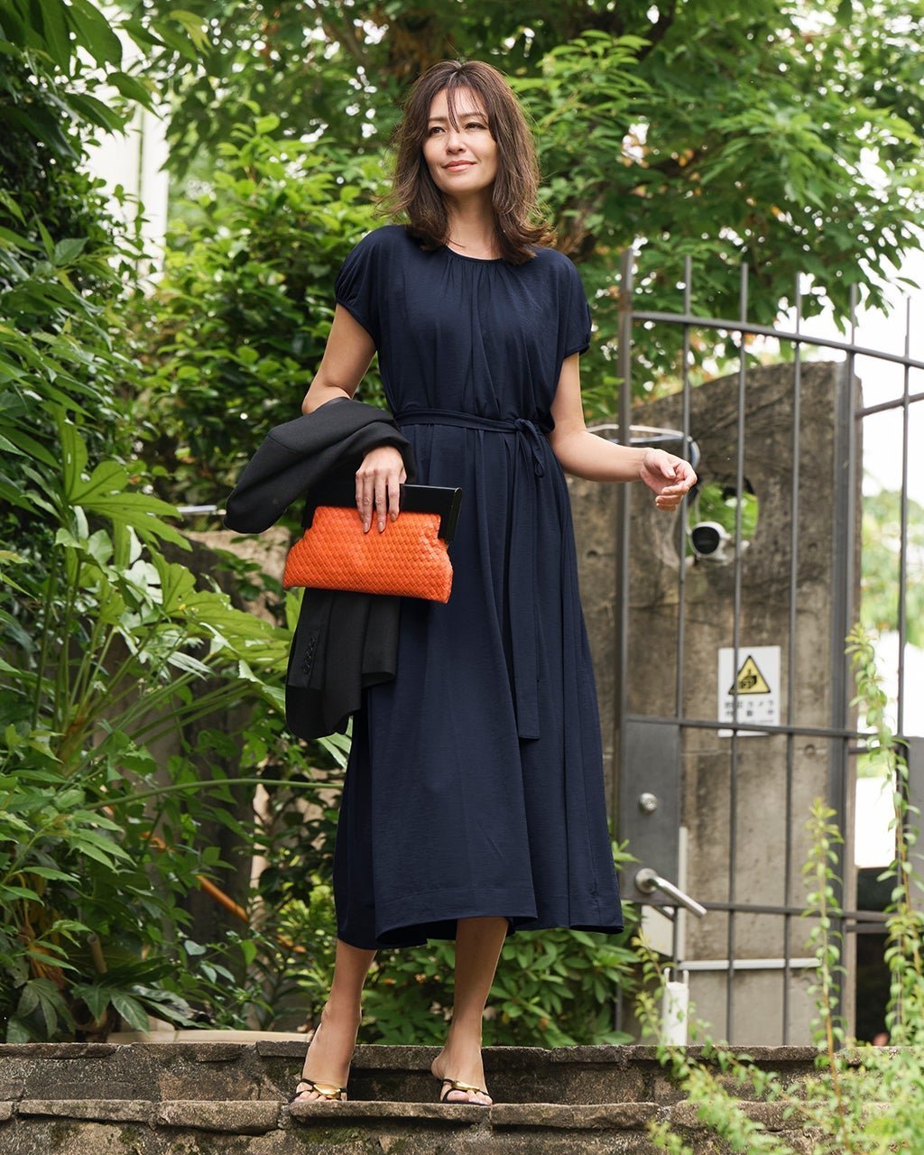 【ドゥクラッセ/DoCLASSE】のUVスラブ・ギャザーワンピース無地/長め丈115㎝ インテリア・キッズ・メンズ・レディースファッション・服の通販 founy(ファニー) 　ファッション　Fashion　レディースファッション　Fashion for Women　ワンピース　Dresses　エレガント 上品　Elegant　カットソー　Cut and Sewn Top　ギャザー　Gathered, Ruffled　人気　Popular, Best Seller　フレンチ　French, French Style　プリント　Print, Printed Pattern　無地　Plain, Solid Color　リゾート　Resort, Vacation Style　夏　Summer　旅行　Travel　ビジネス 仕事 通勤　Business / Work / Commuting　ネイビー|ID: prp329100004920370 ipo3291000000036914032