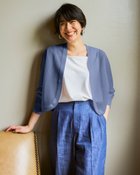 【ドゥクラッセ/DoCLASSE】のシアーニット・ボレロカーディガン ダスティーブルー|ID: prp329100004920387 ipo3291000000037023722