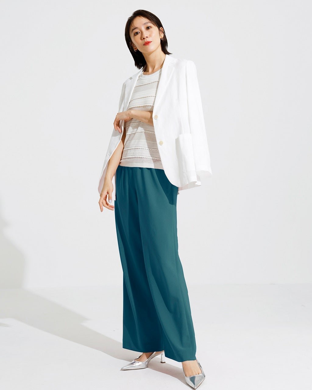 【ドゥクラッセ/DoCLASSE】のビューティバイアスパンツ/63㎝ インテリア・キッズ・メンズ・レディースファッション・服の通販 founy(ファニー) 　ファッション　Fashion　レディースファッション　Fashion for Women　パンツ　Pants & Trousers　人気　Popular, Best Seller　ダークグリーン|ID: prp329100004920391 ipo3291000000036914165