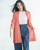 【ドゥクラッセ/DoCLASSE】のUVニット・ボタンレスロングカーディガン コーラルピンク|ID: prp329100004920396 ipo3291000000037093837