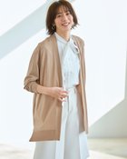 【ドゥクラッセ/DoCLASSE】のUVニット・ボタンレスロングカーディガン シャンパン|ID: prp329100004920396 ipo3291000000037255769