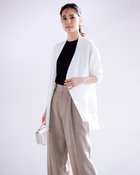 【ドゥクラッセ/DoCLASSE】のUVニット・ボタンレスロングカーディガン オフホワイト|ID: prp329100004920396 ipo3291000000037255771