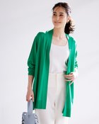 【ドゥクラッセ/DoCLASSE】のUVニット・ボタンレスロングカーディガン グリーン|ID: prp329100004920396 ipo3291000000037255777