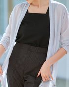 【ドゥクラッセ/DoCLASSE】の鹿の子カットソー・スクエアキャミソール ブラック|ID: prp329100004920421 ipo3291000000037255808