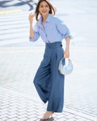 【ドゥクラッセ/DoCLASSE】のメルティーデニム・ボタンデザインワイド 人気、トレンドファッション・服の通販 founy(ファニー) ファッション Fashion レディースファッション Fashion for Women パンツ Pants & Trousers デニム Denim, Jeans Material フェミニン Feminine, Girly thumbnail アンティークインディゴ|ID: prp329100004920428 ipo3291000000036914358