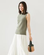 【ドゥクラッセ/DoCLASSE】の総針ニット・ハイネックインナー カーキグレー|ID: prp329100004920431 ipo3291000000036914373