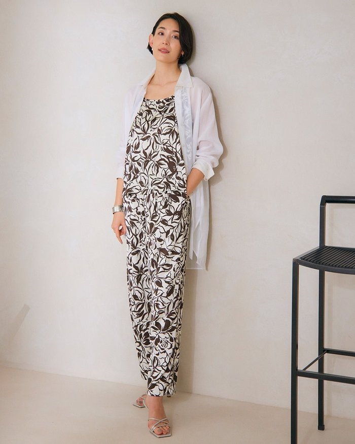 【ドゥクラッセ/DoCLASSE】のサテンプリント・パンツ インテリア・キッズ・メンズ・レディースファッション・服の通販 founy(ファウニー) https://founy.com/ ファッション Fashion レディースファッション Fashion for Women セットアップ Matching Sets レディースパンツ・ボトムス Pants & Trousers / Bottoms キャミソール Camisole, Spaghetti Strap Top サテン Satin, Glossy Fabric セットアップ Set-Up, Coordinated Outfit プリント Print, Printed Pattern モダン Modern, Contemporary 夏 Summer |ID: prp329100004920432 ipo3291000000037139994