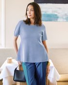 【ドゥクラッセ/DoCLASSE】のドライタッチニット・ペプラムトップス 人気、トレンドファッション・服の通販 founy(ファニー) ファッション Fashion レディースファッション Fashion for Women トップス・カットソー Cut & Sew Tops ニット Knit Tops & Sweaters サマー Summer, Summer Style セーター Sweater, Knitwear ペプラム Peplum, Flared Hem 人気 Popular, Best Seller 夏 Summer thumbnail ブルーグレー|ID: prp329100004920434 ipo3291000000036914390