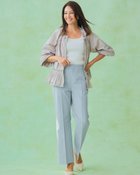 【ドゥクラッセ/DoCLASSE】のリネン混オックス・ワイドストレート/75cm 人気、トレンドファッション・服の通販 founy(ファニー) ファッション Fashion レディースファッション Fashion for Women パンツ Pants & Trousers リネン Linen, Linen Fabric thumbnail ライトブルー|ID: prp329100004920442 ipo3291000000036914428