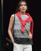 【ドゥクラッセ/DoCLASSE】の綿スラブ・タックノースリーブトップス ブラックパターン|ID: prp329100004920447 ipo3291000000036914475