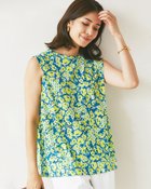 【ドゥクラッセ/DoCLASSE】の綿スラブ・タックノースリーブトップス イエローグリーン|ID: prp329100004920447 ipo3291000000036914477