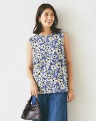 【ドゥクラッセ/DoCLASSE】の綿スラブ・タックノースリーブトップス バイオレット|ID: prp329100004920447 ipo3291000000036914479