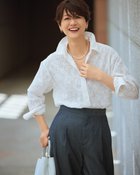 【ドゥクラッセ/DoCLASSE】のコットンボイル・ペイズリー刺しゅうシャツ ホワイト|ID: prp329100004920448 ipo3291000000037097842