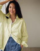 【ドゥクラッセ/DoCLASSE】のコットンボイル・ペイズリー刺しゅうシャツ ペールイエロー|ID: prp329100004920448 ipo3291000000037097844