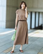 【ドゥクラッセ/DoCLASSE】のドライタッチニット・ブラウジングワンピース トープ|ID: prp329100004920451 ipo3291000000037140023