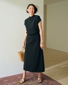 【ドゥクラッセ/DoCLASSE】のドライタッチニット・ブラウジングワンピース ブラック|ID: prp329100004920451 ipo3291000000037140024