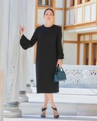 【ドゥクラッセ/DoCLASSE】のカルゼダブル・袖口フレア2WAYワンピース ブラック|ID: prp329100004920452 ipo3291000000037101771