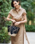 【ドゥクラッセ/DoCLASSE】のコットン混ブロード・ラップ風シャツワンピース ライトトープ|ID: prp329100004920454 ipo3291000000037245430