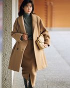 【ドゥクラッセ/DoCLASSE】のライトピュアウール・Pコート キャメル|ID: prp329100004920463 ipo3291000000037255871