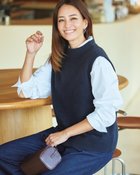 【ドゥクラッセ/DoCLASSE】のストレッチタム・ファネルネックニットベスト ネイビー|ID: prp329100004920464 ipo3291000000037097852