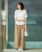 【ドゥクラッセ/DoCLASSE】のヘザーストレッチ・2タックワイドパンツ 人気、トレンドファッション・服の通販 founy(ファニー) ファッション Fashion レディースファッション Fashion for Women パンツ Pants & Trousers ストレッチ Stretch, Stretchy Fabric スマート Smart, Elegant 夏 Summer thumbnail ベージュ|ID: prp329100004920469 ipo3291000000036914598