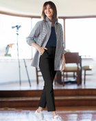 【ドゥクラッセ/DoCLASSE】のミラクルストレッチ・サイド切替スリム ブラック|ID: prp329100004920478 ipo3291000000036914651