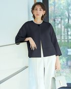 【ドゥクラッセ/DoCLASSE】のライトストレッチ・ストレッチジャケット ミッドナイトブルー|ID: prp329100004920482 ipo3291000000037255896
