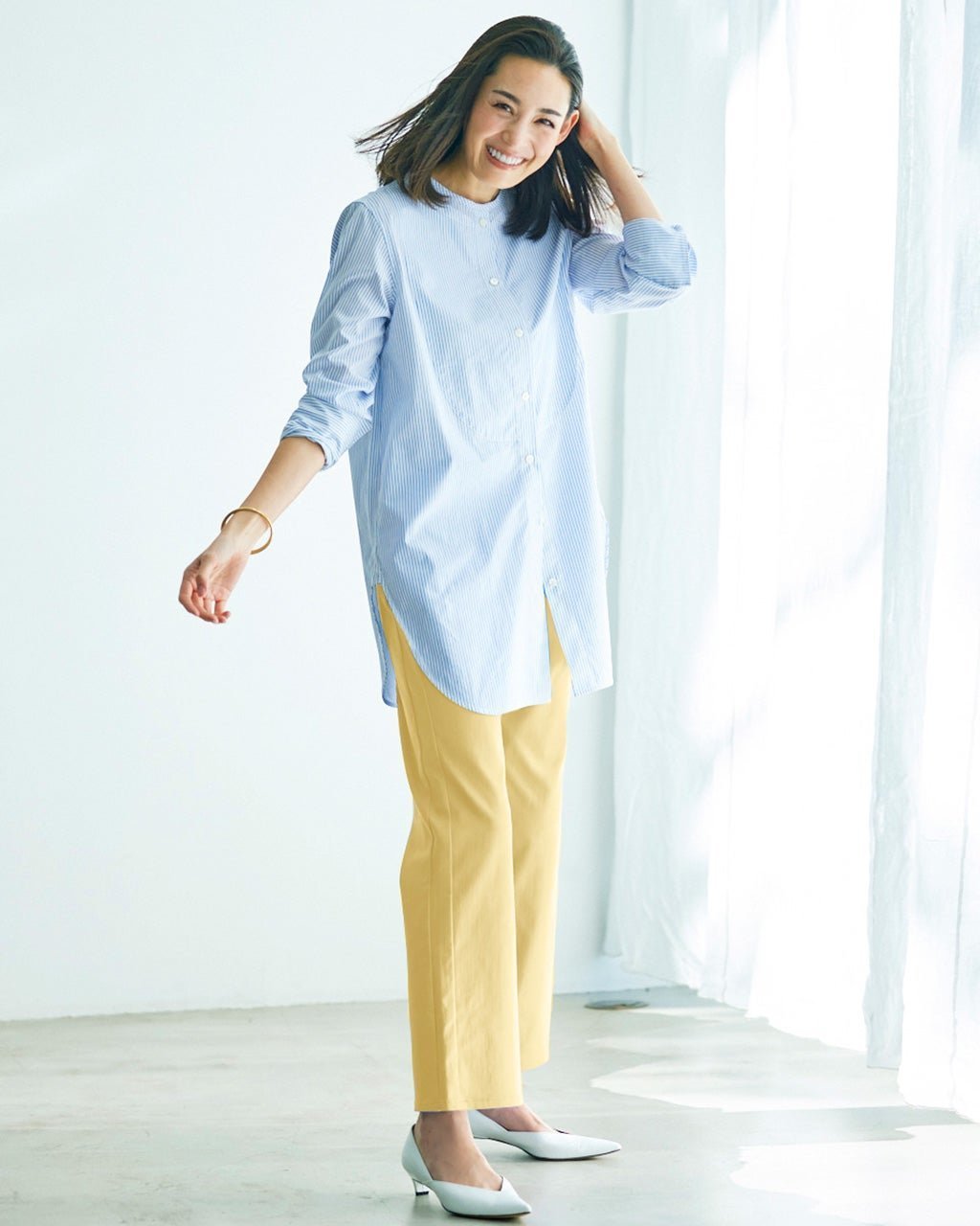 【ドゥクラッセ/DoCLASSE】のミラクルストレッチ・サイド切替ストレート インテリア・キッズ・メンズ・レディースファッション・服の通販 founy(ファニー) 　ファッション　Fashion　レディースファッション　Fashion for Women　パンツ　Pants & Trousers　ストレッチ　Stretch, Stretchy Fabric　ストレート　Straight, Straight Cut　スリム　Slim, Slim Fit　ヨガ　Yoga, Yoga Wear　レギンス　Leggings, Stretch Pants　人気　Popular, Best Seller　ビジネス 仕事 通勤　Business / Work / Commuting　切替　Switching, Contrast Panel　ペールイエロー|ID: prp329100004920484 ipo3291000000036914695