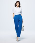 【ドゥクラッセ/DoCLASSE】の小紋柄ジャカード・センタープレスパンツ 人気、トレンドファッション・服の通販 founy(ファニー) ファッション Fashion レディースファッション Fashion for Women パンツ Pants & Trousers シンプル Simple, Minimal ジャカード／ジャガード Jacquard, Woven Pattern センター Center, Center Line パターン Pattern, Design Print フォルム Silhouette, Form プリント Print, Printed Pattern エレガント 上品 Elegant 夏 Summer 無地 Plain, Solid Color thumbnail ブルー|ID: prp329100004920488 ipo3291000000036914722