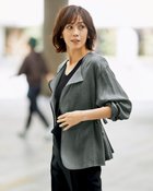 【ドゥクラッセ/DoCLASSE】のシアーラミー・ノーカラージャケット 人気、トレンドファッション・服の通販 founy(ファニー) ファッション Fashion レディースファッション Fashion for Women アウター Coat / Outerwear Collection レディースジャケット・軽アウター Jackets ノーカラージャケット / シンプル上品コーデ Collarless Jackets ジャケット Jacket, Outerwear ドレープ Drape, Draping Fabric リボン Ribbon, Bow 人気 Popular, Best Seller 夏 Summer 秋 Autumn thumbnail オリーブ|ID: prp329100004920496 ipo3291000000036914780