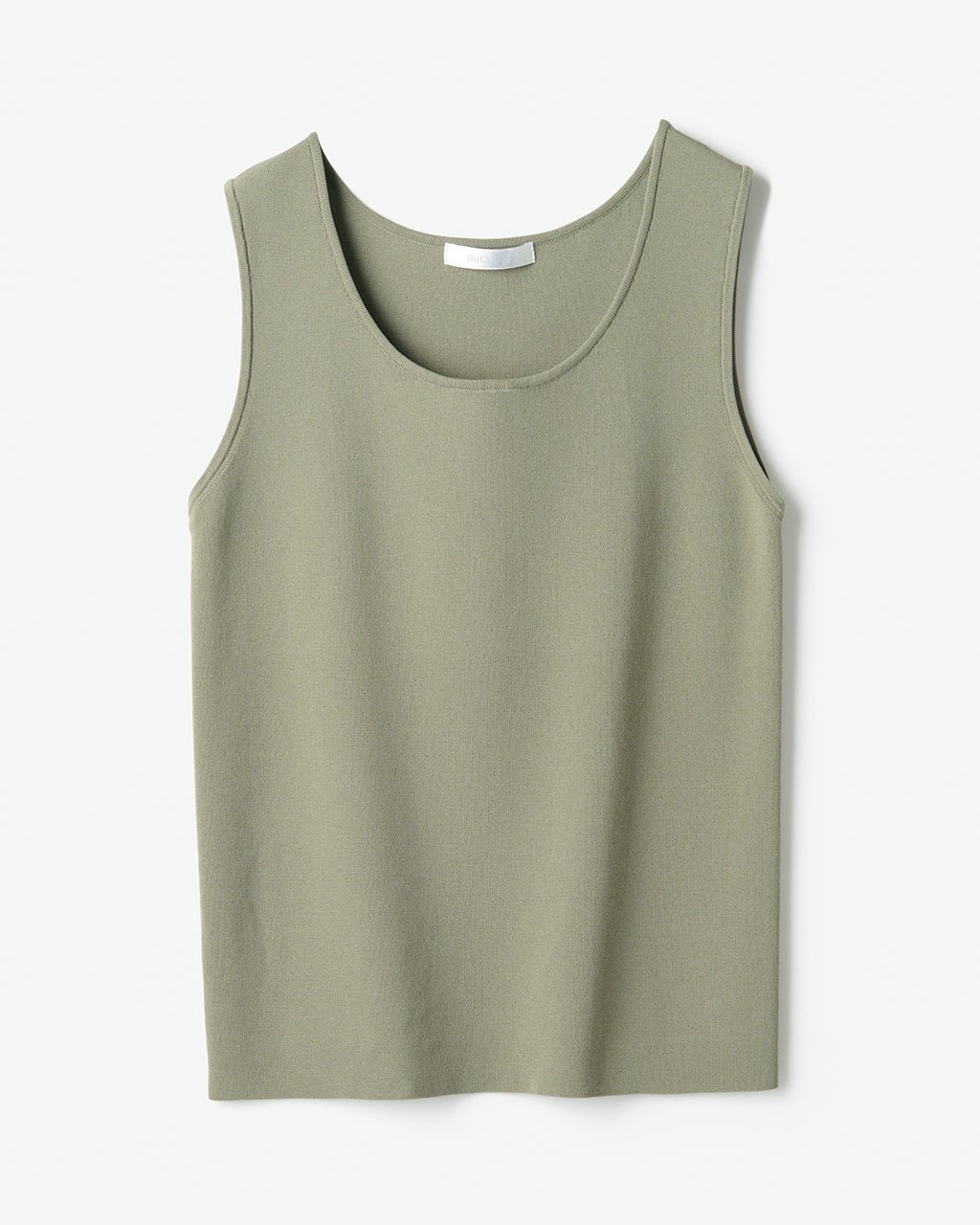 【ドゥクラッセ/DoCLASSE】の総針ニット・クルーネックインナー インテリア・キッズ・メンズ・レディースファッション・服の通販 founy(ファニー) 　ファッション　Fashion　レディースファッション　Fashion for Women　トップス・カットソー　Cut & Sew Tops　ニット　Knit Tops & Sweaters　インナー　Innerwear　カーディガン　Cardigan, Knitwear　スクエア　Square, Square Shape　セーター　Sweater, Knitwear　ラップ　Wrap, Wrap Design　エレガント 上品　Elegant　カーキグレー|ID: prp329100004920502 ipo3291000000036914816