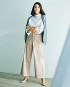 【ドゥクラッセ/DoCLASSE】のミラクルストレッチ・ベイカーワイド 人気、トレンドファッション・服の通販 founy(ファニー) ファッション Fashion レディースファッション Fashion for Women パンツ Pants & Trousers 人気 Popular, Best Seller thumbnail ベージュ・パターン|ID: prp329100004920506 ipo3291000000036914835