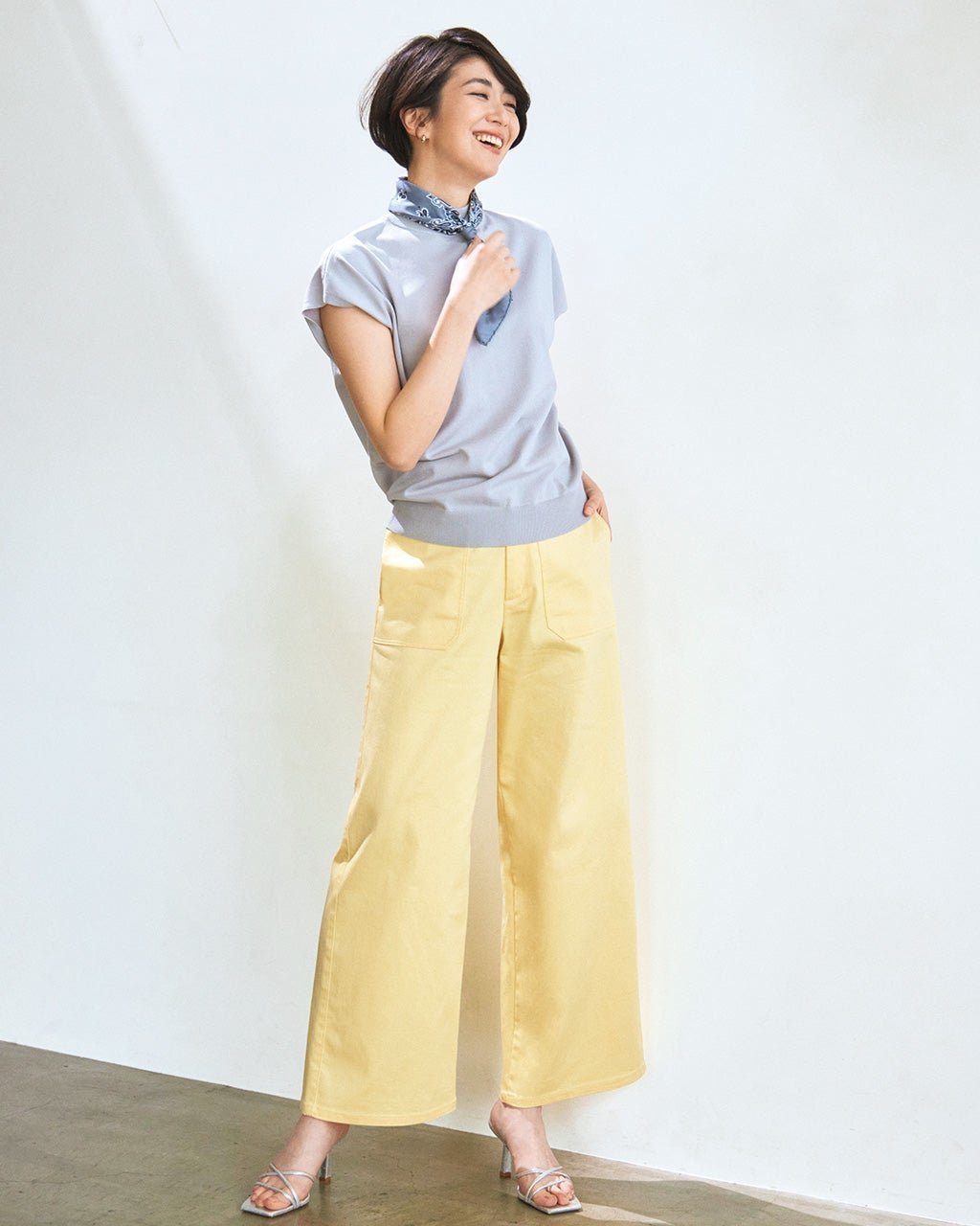 【ドゥクラッセ/DoCLASSE】のミラクルストレッチ・ベイカーワイド インテリア・キッズ・メンズ・レディースファッション・服の通販 founy(ファニー) 　ファッション　Fashion　レディースファッション　Fashion for Women　パンツ　Pants & Trousers　人気　Popular, Best Seller　ペールイエロー|ID: prp329100004920506 ipo3291000000036914837