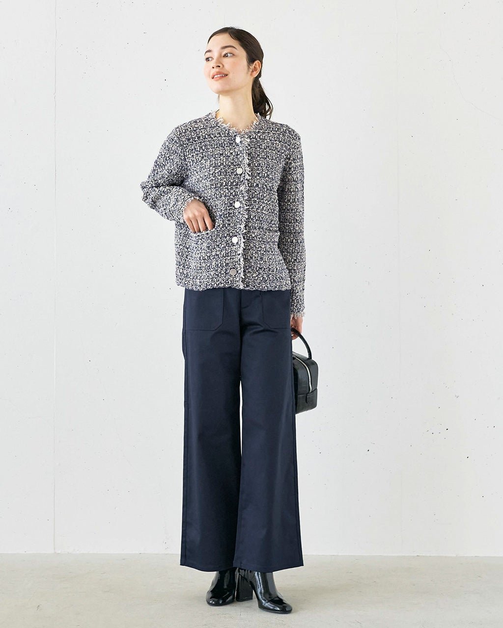 【ドゥクラッセ/DoCLASSE】のミラクルストレッチ・ベイカーワイド インテリア・キッズ・メンズ・レディースファッション・服の通販 founy(ファニー) 　ファッション　Fashion　レディースファッション　Fashion for Women　パンツ　Pants & Trousers　人気　Popular, Best Seller　ミッドナイトブルー|ID: prp329100004920506 ipo3291000000036914839