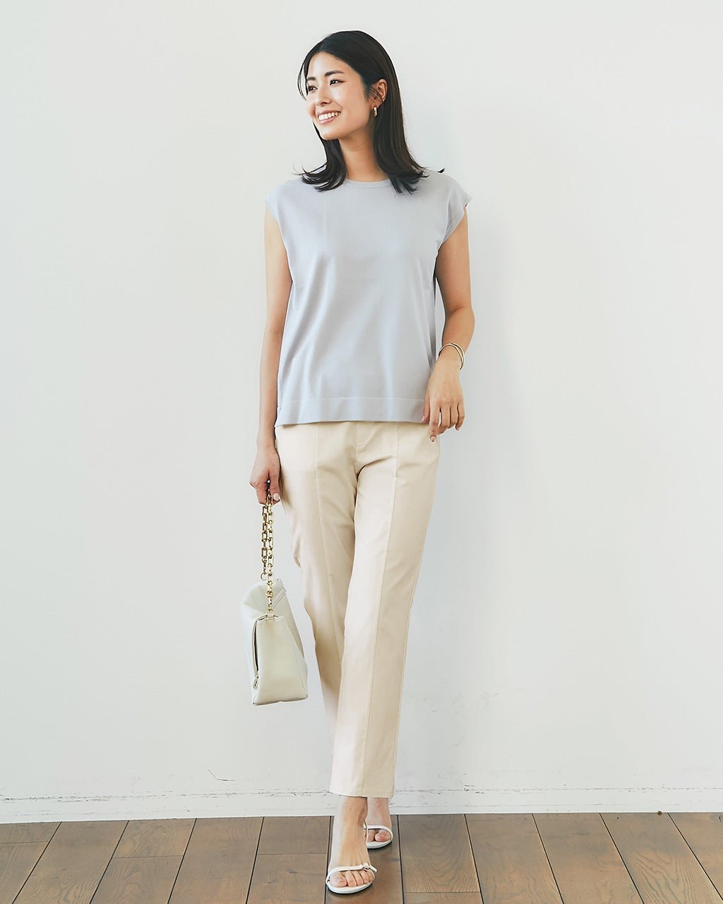 【ドゥクラッセ/DoCLASSE】のドライタッチ・センターシームストレート68cm インテリア・キッズ・メンズ・レディースファッション・服の通販 founy(ファニー) 　ファッション　Fashion　レディースファッション　Fashion for Women　パンツ　Pants & Trousers　ストライプ　Stripe, Striped Pattern　ストレッチ　Stretch, Stretchy Fabric　ストレート　Straight, Straight Cut　ストーン　Stone, Gem-Like　定番　Standard, Basic Item　フラット　Flat, Flat Shoes　フロント　Front, Front Design　プリント　Print, Printed Pattern　夏　Summer　ストーン|ID: prp329100004920508 ipo3291000000036914853