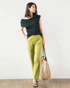 【ドゥクラッセ/DoCLASSE】のドライタッチ・センターシームストレート68cm 人気、トレンドファッション・服の通販 founy(ファニー) ファッション Fashion レディースファッション Fashion for Women パンツ Pants & Trousers ストライプ Stripe, Striped Pattern ストレッチ Stretch, Stretchy Fabric ストレート Straight, Straight Cut ストーン Stone, Gem-Like 定番 Standard, Basic Item フラット Flat, Flat Shoes フロント Front, Front Design プリント Print, Printed Pattern 夏 Summer thumbnail イエローグリーン|ID: prp329100004920508 ipo3291000000036914862