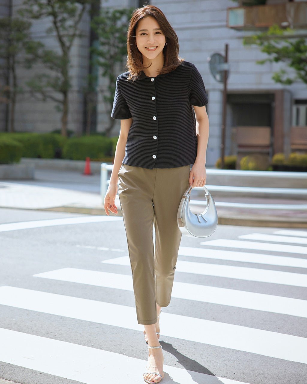 【ドゥクラッセ/DoCLASSE】の裏メッシュ・ストレッチパンツ/サブリナ インテリア・キッズ・メンズ・レディースファッション・服の通販 founy(ファニー) 　ファッション　Fashion　レディースファッション　Fashion for Women　パンツ　Pants & Trousers　ストレッチ　Stretch, Stretchy Fabric　スリム　Slim, Slim Fit　メッシュ　Mesh, Net Fabric　夏　Summer　モカ|ID: prp329100004920529 ipo3291000000036914971