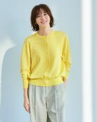 【ドゥクラッセ/DoCLASSE】のUVニット・ミニマルクルーカーディガン 人気、トレンドファッション・服の通販 founy(ファニー) ファッション Fashion レディースファッション Fashion for Women トップス・カットソー Cut & Sew Tops ニット Knit Tops & Sweaters カーディガン・羽織り Layered Style Cardigans おすすめ Recommended / Our Picks なめらか Smooth, Silky Texture カーディガン Cardigan, Knitwear エレガント 上品 Elegant 洗える Machine Washable thumbnail イエロー|ID: prp329100004920532 ipo3291000000037023844