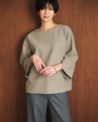 【ドゥクラッセ/DoCLASSE】の起毛ダブルフェイス・切替ボートネックトップス トープ|ID: prp329100004920534 ipo3291000000037191793