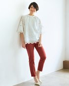 【ドゥクラッセ/DoCLASSE】のミラクルストレッチ・レギンスパンツ ボルドー|ID: prp329100004920540 ipo3291000000037245537