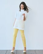 【ドゥクラッセ/DoCLASSE】のミラクルストレッチ・レギンスパンツ ペールイエロー|ID: prp329100004920540 ipo3291000000037245542