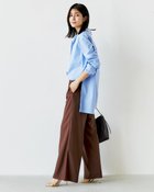 【ドゥクラッセ/DoCLASSE】のストレッチコットン・アレンジシャツチュニック サックス|ID: prp329100004920549 ipo3291000000037255960