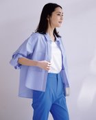 【ドゥクラッセ/DoCLASSE】のワイドスリーブ・シャツジャケット サックス|ID: prp329100004920554 ipo3291000000037057064