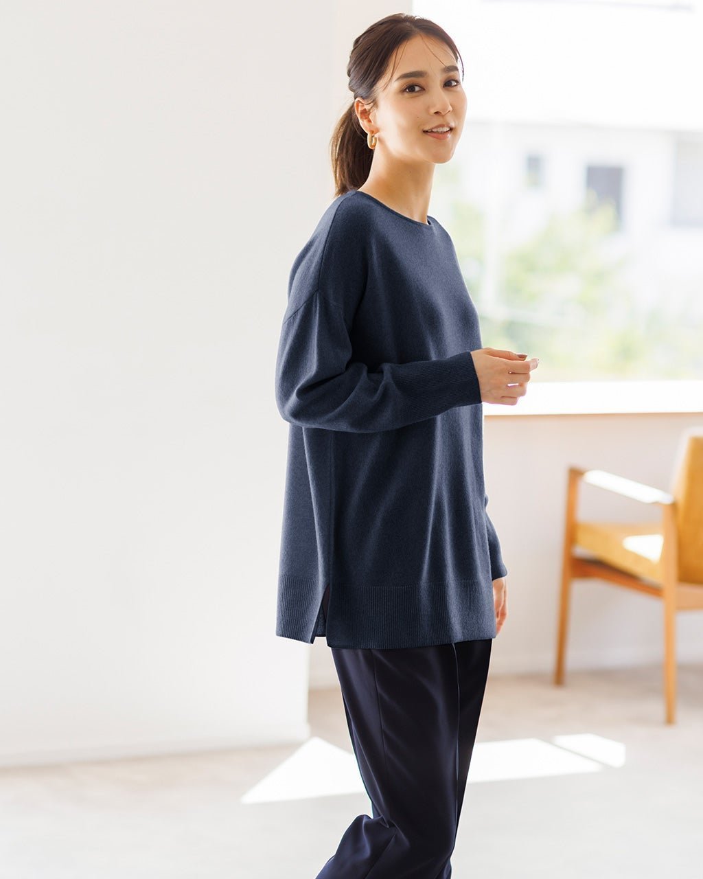 【ドゥクラッセ/DoCLASSE】のウールカシミヤ・ボートネックニット インテリア・キッズ・メンズ・レディースファッション・服の通販 founy(ファニー) 　ファッション　Fashion　レディースファッション　Fashion for Women　トップス・カットソー　Cut & Sew Tops　ニット　Knit Tops & Sweaters　なめらか　Smooth, Silky Texture　ジャケット　Jacket, Outerwear　セーター　Sweater, Knitwear　ミッドナイトブルー|ID: prp329100004920570 ipo3291000000036915262