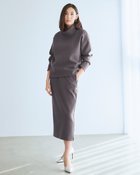 【ドゥクラッセ/DoCLASSE】のダンボールニット・ストレートスカート/普通丈 ダークグレー|ID: prp329100004920571 ipo3291000000036915269