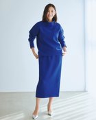 【ドゥクラッセ/DoCLASSE】のダンボールニット・ストレートスカート/普通丈 ブルー|ID: prp329100004920571 ipo3291000000036915274