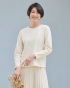 【ドゥクラッセ/DoCLASSE】のカットジョーゼット・袖タックプルオーバー エクルー|ID: prp329100004920573 ipo3291000000037245567