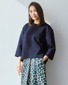 【ドゥクラッセ/DoCLASSE】のダブル編みジャージー・フォルムトップス ミッドナイトブルー|ID: prp329100004920589 ipo3291000000037101857