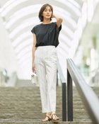 【ドゥクラッセ/DoCLASSE】のドライタッチ・センターシームストレート63cm 人気、トレンドファッション・服の通販 founy(ファニー) ファッション Fashion レディースファッション Fashion for Women パンツ Pants & Trousers ストライプ Stripe, Striped Pattern ストレッチ Stretch, Stretchy Fabric ストレート Straight, Straight Cut ストーン Stone, Gem-Like 定番 Standard, Basic Item フラット Flat, Flat Shoes フロント Front, Front Design プリント Print, Printed Pattern 夏 Summer thumbnail ストライプ|ID: prp329100004920602 ipo3291000000036915489